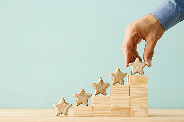 Concept,Image,Of,Setting,A,Five,Star,Goal.,Increase,Rating